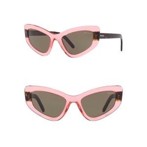 Prada cat eye sunglasses- Pink Havana
